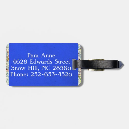 Retroflichtbegeleidend Bagagelabel (Achterkant horizontaal)