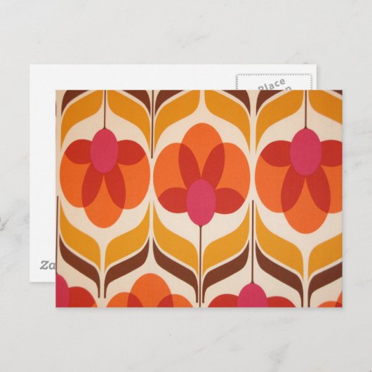 Retrofloerontwerp Briefkaart (Voorkant / Achterkant)