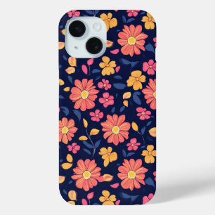 Retrofloerpatroon iPhone 15 Case