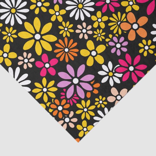 Retrofloerpatroon Tissuepapier (Detail)