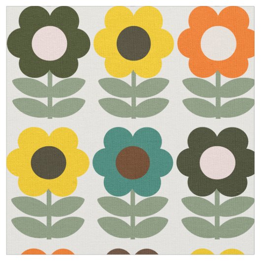 Retrofloraal Stof (Close Up)