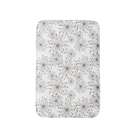 Retroflorale achtergrond badmat (Voorkant Verticaal)