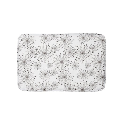 Retroflorale achtergrond badmat (Voorkant)