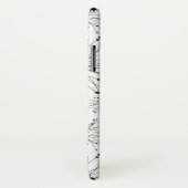 Retroflorale achtergrond Case-Mate iPhone case (Achterkant / rechts)