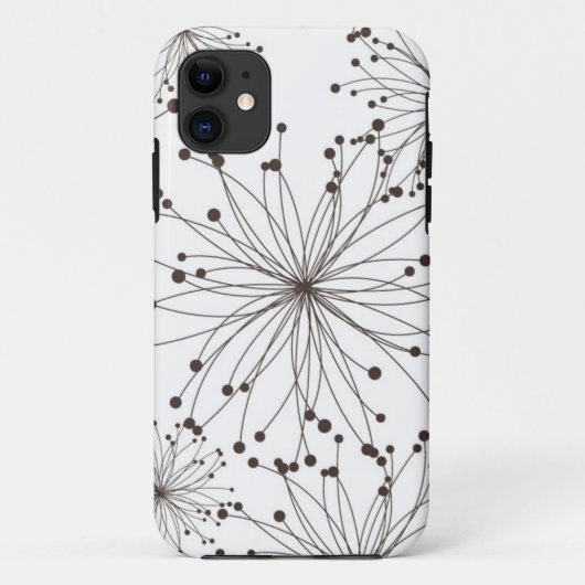 Retroflorale achtergrond Case-Mate iPhone case (Achterkant)