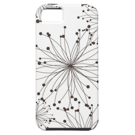 Retroflorale achtergrond Case-Mate iPhone case (Achterkant)