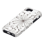 Retroflorale achtergrond Case-Mate iPhone case (Onderkant)