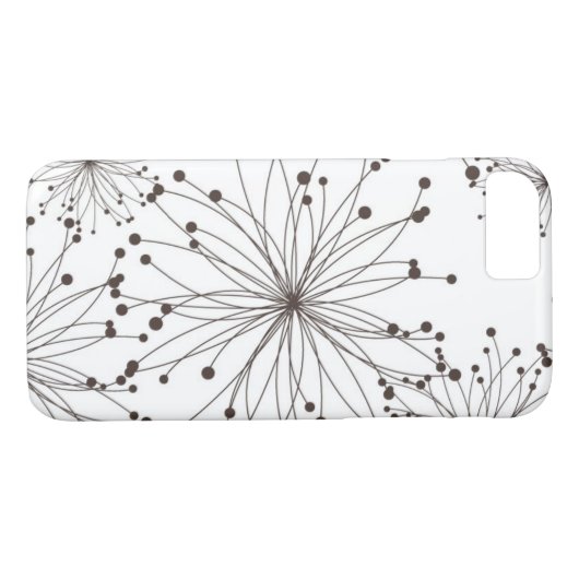 Retroflorale achtergrond Case-Mate iPhone case (Achterkant (Horizontaal))