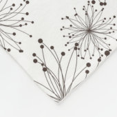 Retroflorale achtergrond fleece deken (Hoek)