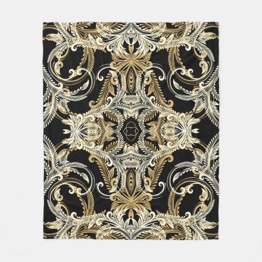 Retroflorale achtergrond.  illustratie. fleece deken (Voorkant)