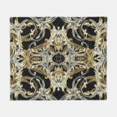 Retroflorale achtergrond.  illustratie. fleece deken (Voorkant (Horizontaal))