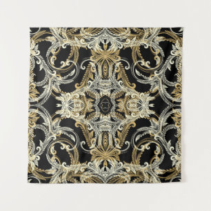 Retroflorale achtergrond.  illustratie.  wandkleed