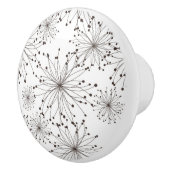 Retroflorale achtergrond keramische knop (Rechts)