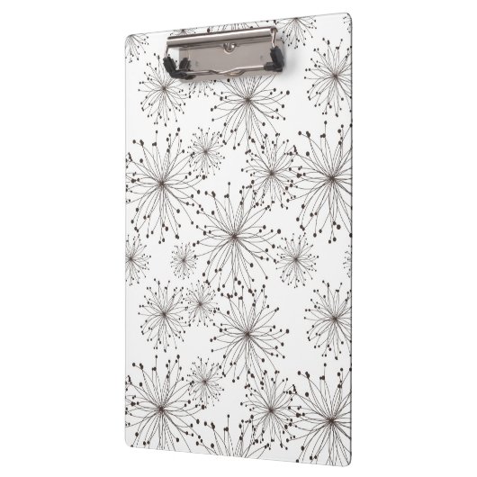 Retroflorale achtergrond klembord (Links)