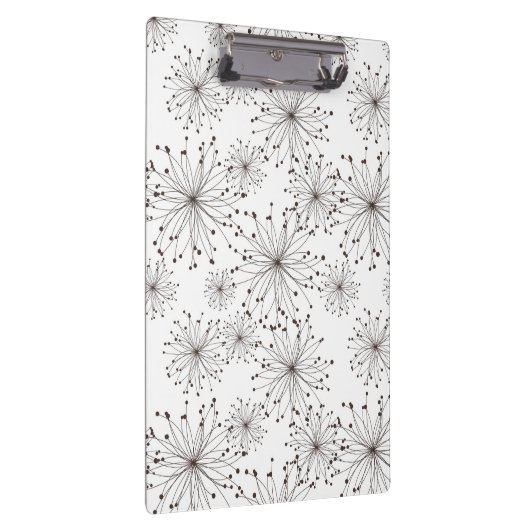 Retroflorale achtergrond klembord (Rechts)