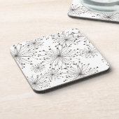 Retroflorale achtergrond onderzetter (Linkerzijde)