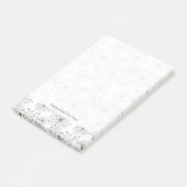 Retroflorale achtergrond post-it® notes (Schuin)