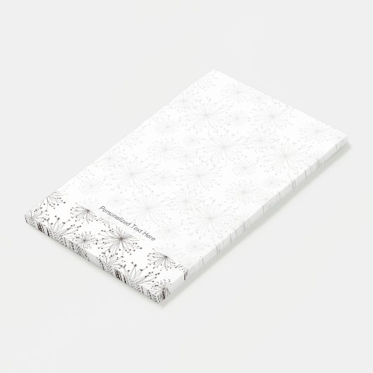 Retroflorale achtergrond post-it® notes (Schuin)