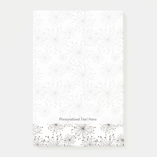 Retroflorale achtergrond post-it® notes (Voorkant)