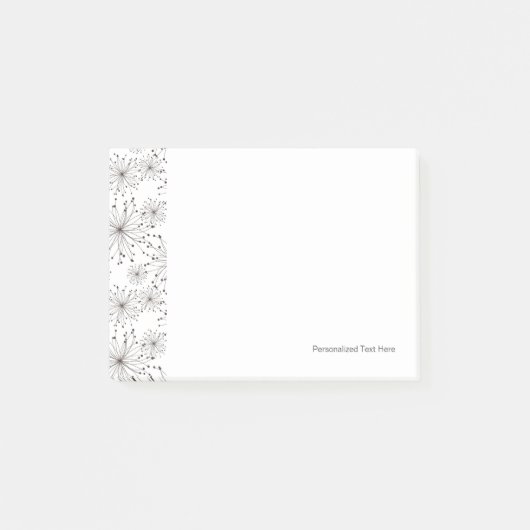 Retroflorale achtergrond post-it® notes (Voorkant)