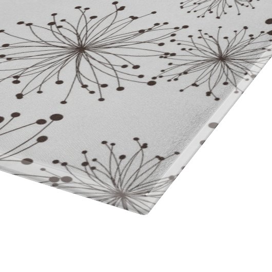 Retroflorale achtergrond snijplank (Hoek)