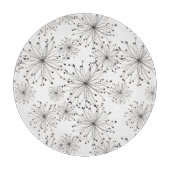 Retroflorale achtergrond snijplank (Voorkant)