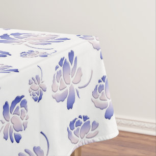 Retrofloreel patroon met rozen. tafelkleed