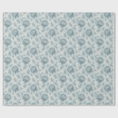 Retrofloreel patroon met viburnum bloemen cadeaupapier (Vlak)