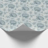 Retrofloreel patroon met viburnum bloemen cadeaupapier (Hoek)