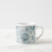 Retrofloreel patroon met viburnum bloemen espresso kop (Rechts)