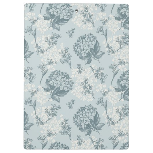 Retrofloreel patroon met viburnum bloemen klembord (Achterkant)