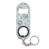 Retrofloreel patroon met viburnum bloemen mini flessenopener (Achterkant)