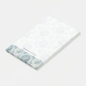 Retrofloreel patroon met viburnum bloemen post-it® notes (Schuin)