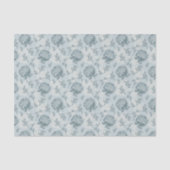 Retrofloreel patroon met viburnum bloemen tissuepapier (Voorkant)