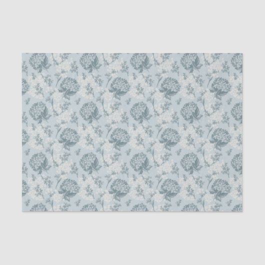 Retrofloreel patroon met viburnum bloemen tissuepapier (Voorkant)