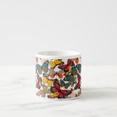 Retroflorpatroon 2 espresso kop (Voorkant)