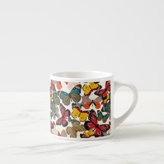 Retroflorpatroon 2 espresso kop (Rechts)