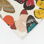 Retroflorpatroon 2 fleece deken (Hoek)