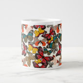 Retroflorpatroon 2 grote koffiekop (Voorkant)