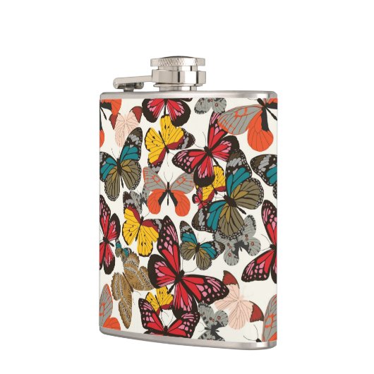 Retroflorpatroon 2 heupfles (Links)