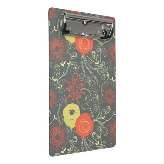 Retroflorpatroon 2 mini klembord (Schuin)