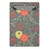 Retroflorpatroon 2 mini klembord (Voorkant)