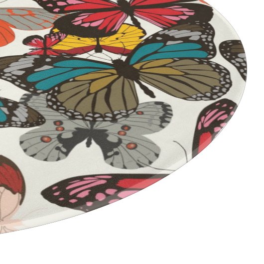 Retroflorpatroon 2 snijplank (Hoek)