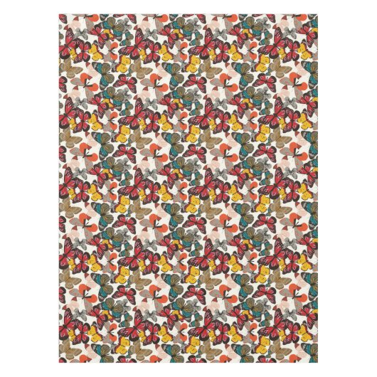 Retroflorpatroon 2 tafelkleed (Voorkant)