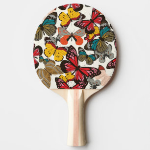 Retroflorpatroon 2 tafeltennisbatje