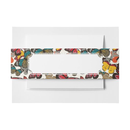 Retroflorpatroon 2 uitnodigingen wikkel (Voorkant Voorbeeld)