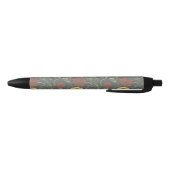 Retroflorpatroon 2 zwarte inkt pen (Bodem)