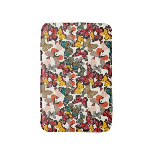 Retroflorpatroon 3 badmat (Voorkant Verticaal)