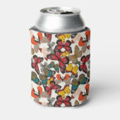 Retroflorpatroon 3 blikjeskoeler (Blikje Achterkant)