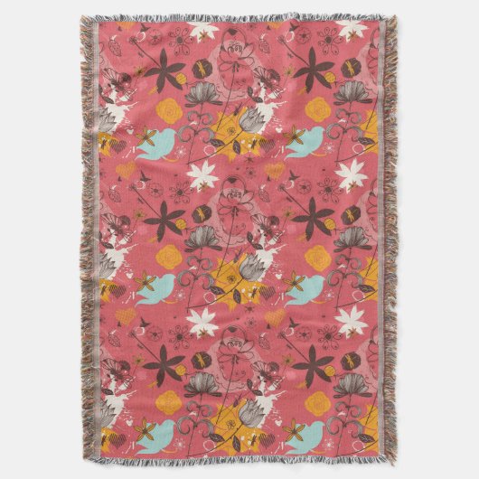 Retroflorpatroon 3 deken (Voorkant Verticaal)